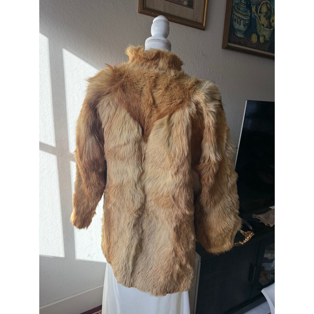 Vintage Spanish Tan Rabbit Fur Coat - Picture 10 of 12
